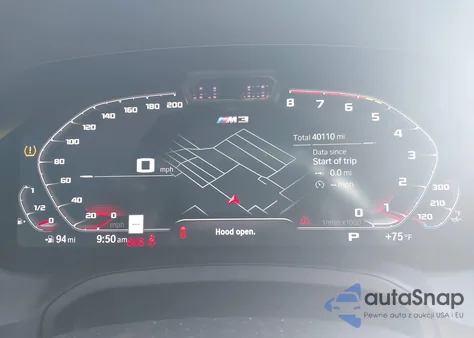 2022 BMW M3 Competition xDrive from USA, damaged, VIN WBS43AY03NFL95677